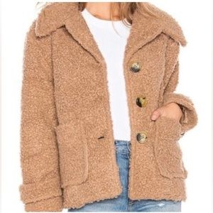 Free People So Soft Cozy Peacoat Jacket M